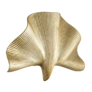 Wall Lamp Olivier Single by Eichholtz palm leaf shaped in a polished brass finish