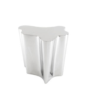 Luxurious Sceptre Side Table by Eichholtz polished stainless steel finish