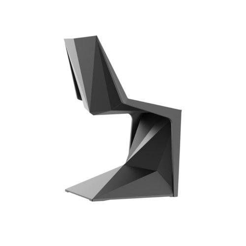 Back view of the Voxel dining chair by Vondom.