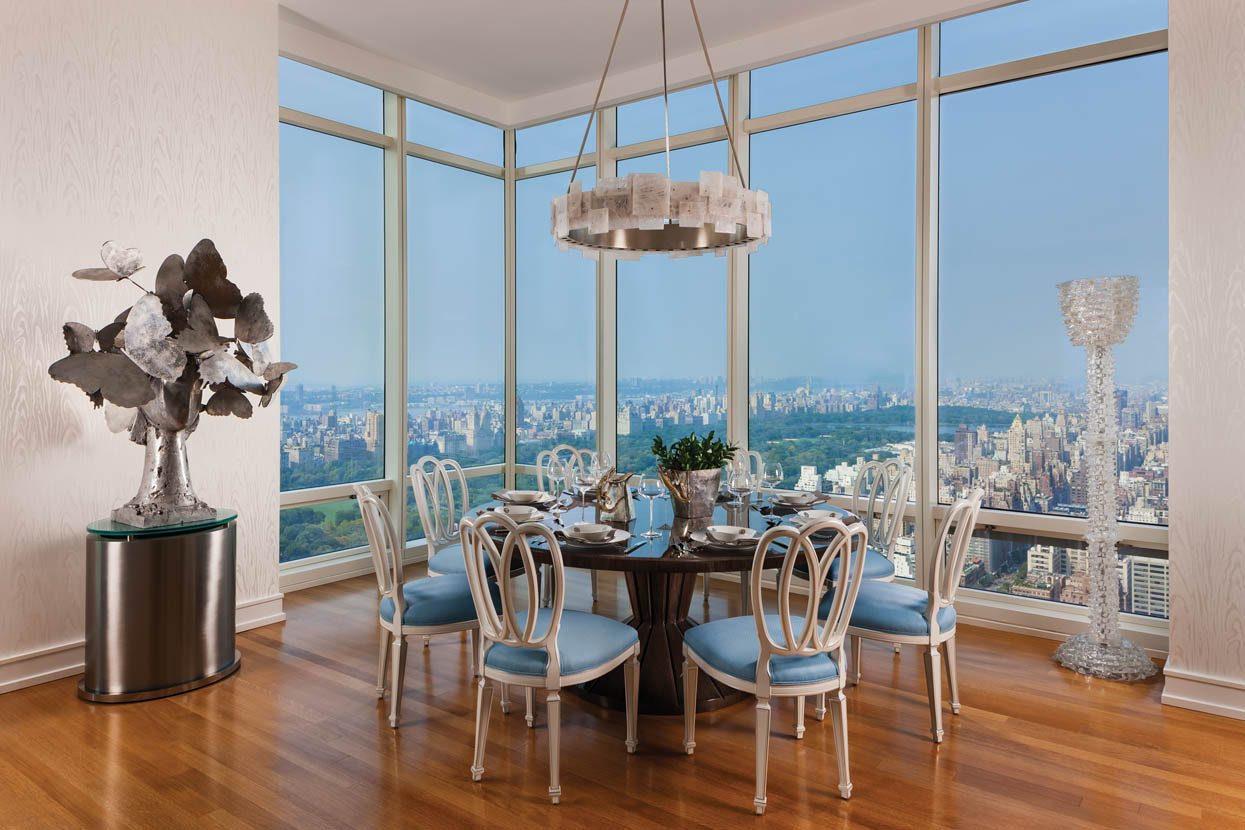 interior-design-bradfield-tobin-new-york-beacon-court-luxury-dining ... - Luxury Penthouse Apartment Dining Room Consoles