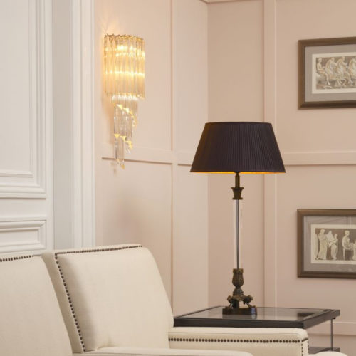 The Marino Wall Lamp by Eichholtz in use.