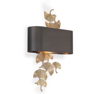 Wall Lamp Regina by Eichholtz in gold finish with bronze shade