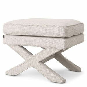 Designer Stool Cordoba by Eichholtz with a crossover base