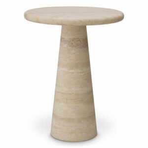 Designer Side Table Adriana L by Eichholtz in travertine