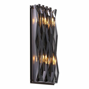Wall Lamp Nuvola L by Eichholtz in antique brass finish with green glass or bronze highlight finish with smoke glass