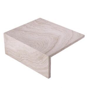 Designer Coffee Table Amara Low by Eichholtz in travertine. Use Amara Table High for added table designs