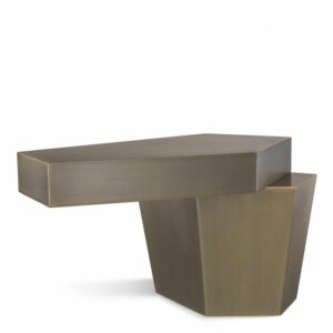 Designer Coffee Table Calabasas Low by Eichholtz in brushed brass finish. Complete a masterful centerpiece with the Calabasas High Coffee Table