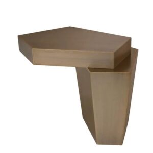 Designer Coffee Table Calabasas High by Eichholtz in brushed brass finish. Complete a masterful centerpiece with the Calabasas Low Coffee Table