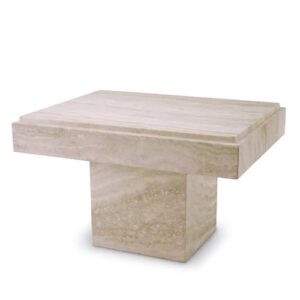 Designer Side Table Sartoria by Eichholtz in travertine