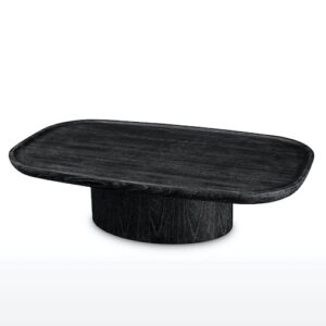 Designer Coffee Table Rouault by Eichholtz in charcoal grey veneer