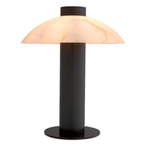 Table Lamp Chatel by Eichholtz in bronze highlight finish with alabaster shade