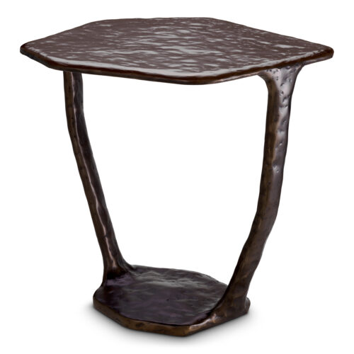 Designer Side Table Tigra by Eichholtz in bronze finish