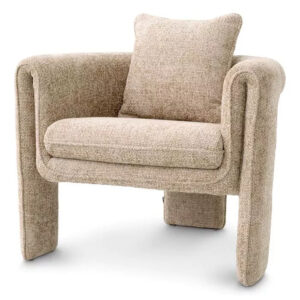 Occasional Designer Chair Toto by Eichholtz in bouclè cream or lyssa sand finish
