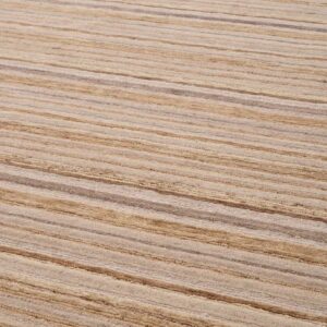Luxurious Carpet Mansion by Eichholtz in a combination of natural / ivory and brown. Hand knotted and blended from 50% wool and 50% jute