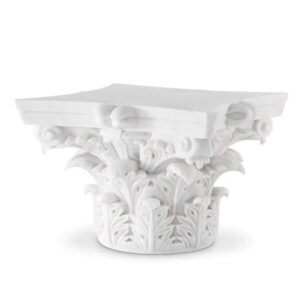 Coffee Table Acanthus by Eichholtz hand-crafted from white marble