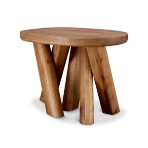 Designer Side Table Bayshore by Eichholtz in oak wood