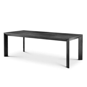 Designer rectangular Dining Table Tremont by Eichholtz in charcoal oak veneer